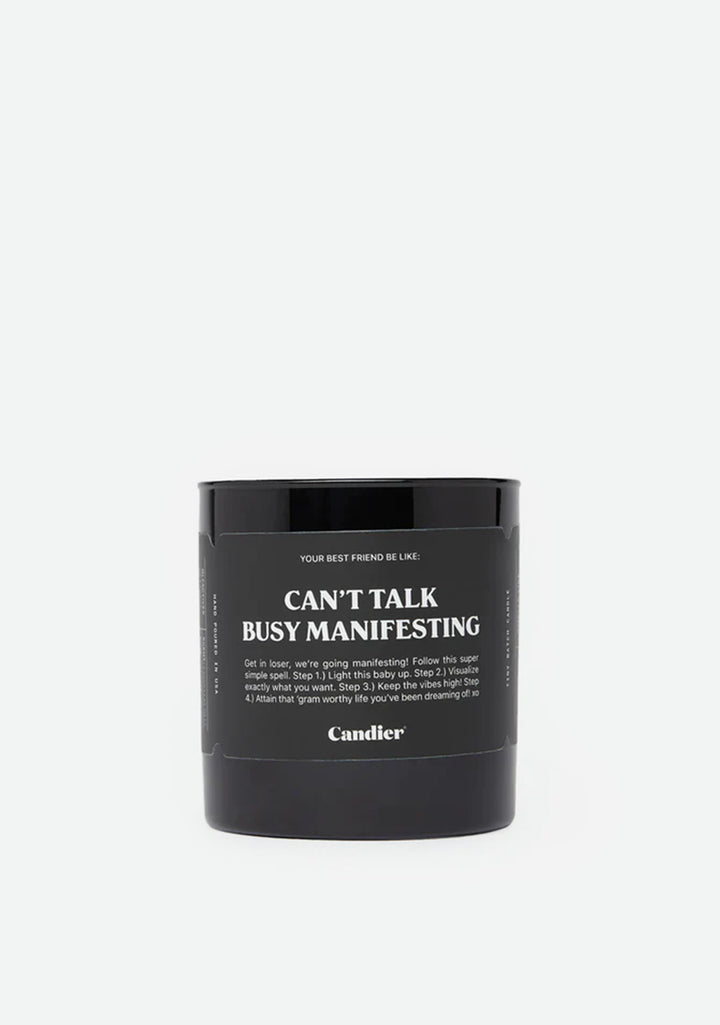 Cant Talk Busy Manifesting Candle