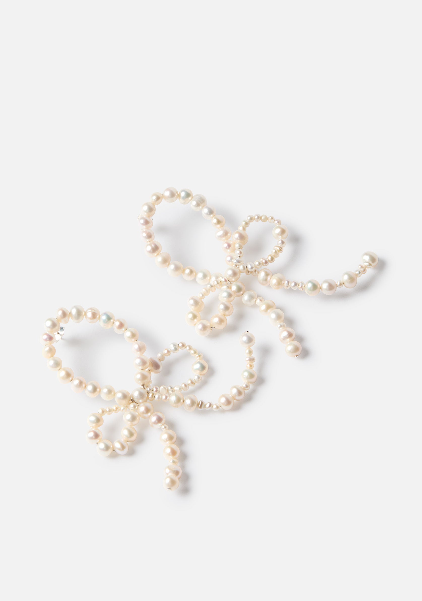 Pearl Bow Earrings