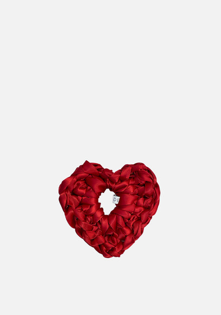 Lipstick Heart Hair Scrunchie