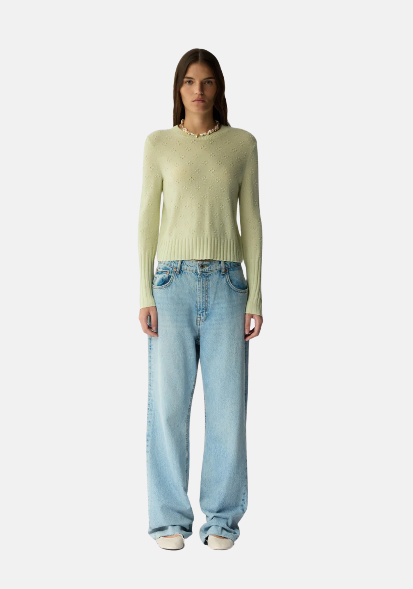 Compass Shrunken Crew Jumper