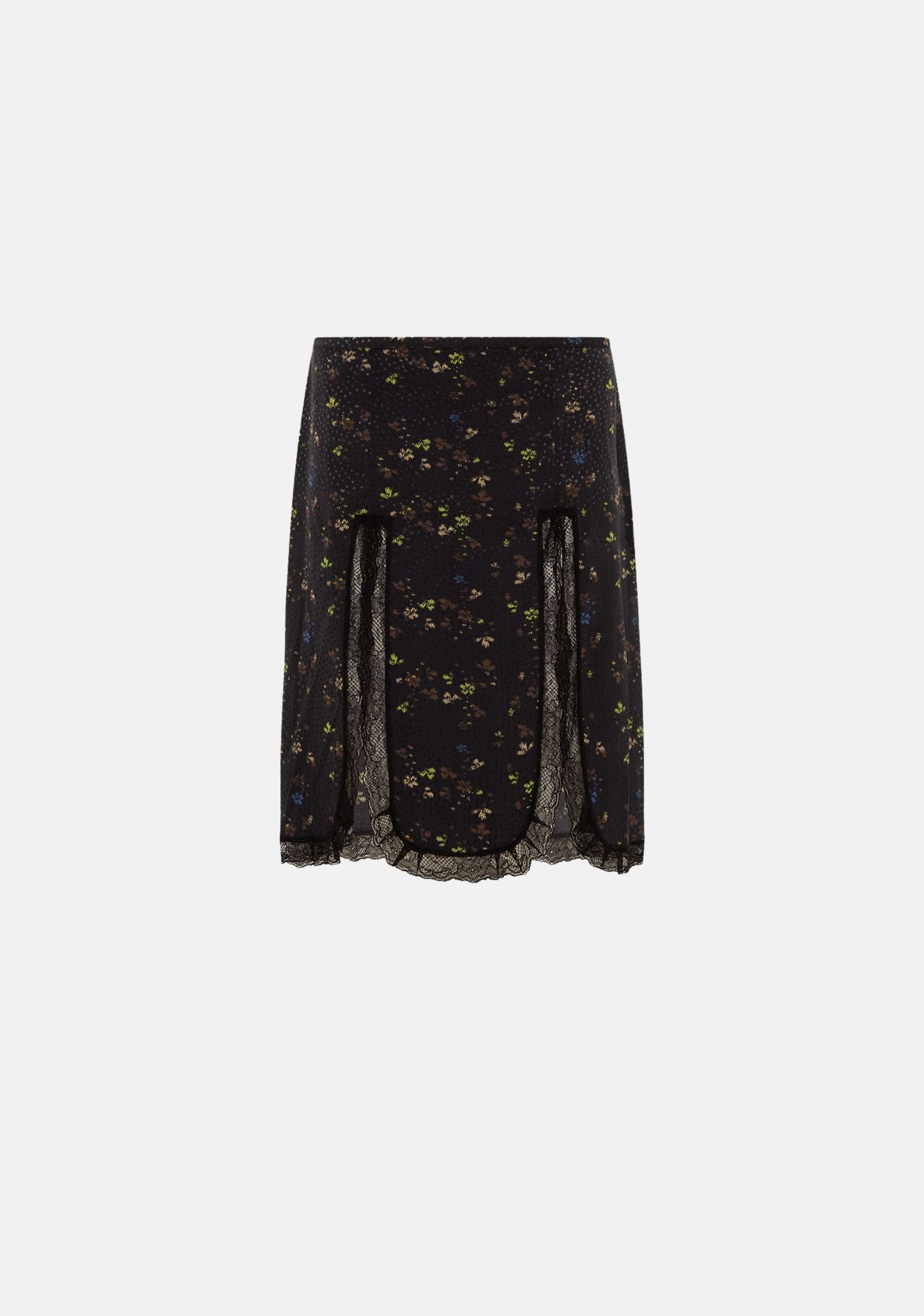 ミニスカート ITZAVIBE BLACK DOTTED LAYERED WRAP SHORT SKIRT 5BMR0045 BLACK DOTTED LAYERED WRAP SHORT SKIRT - 감도 깊은 취향