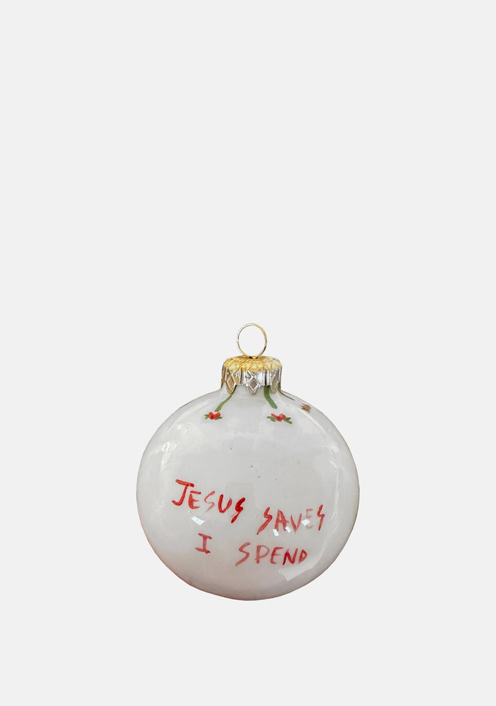 Jesus Saves Ornament