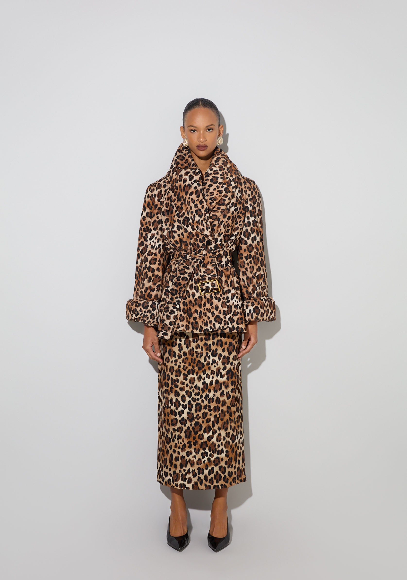 Leopard Velvet Coat