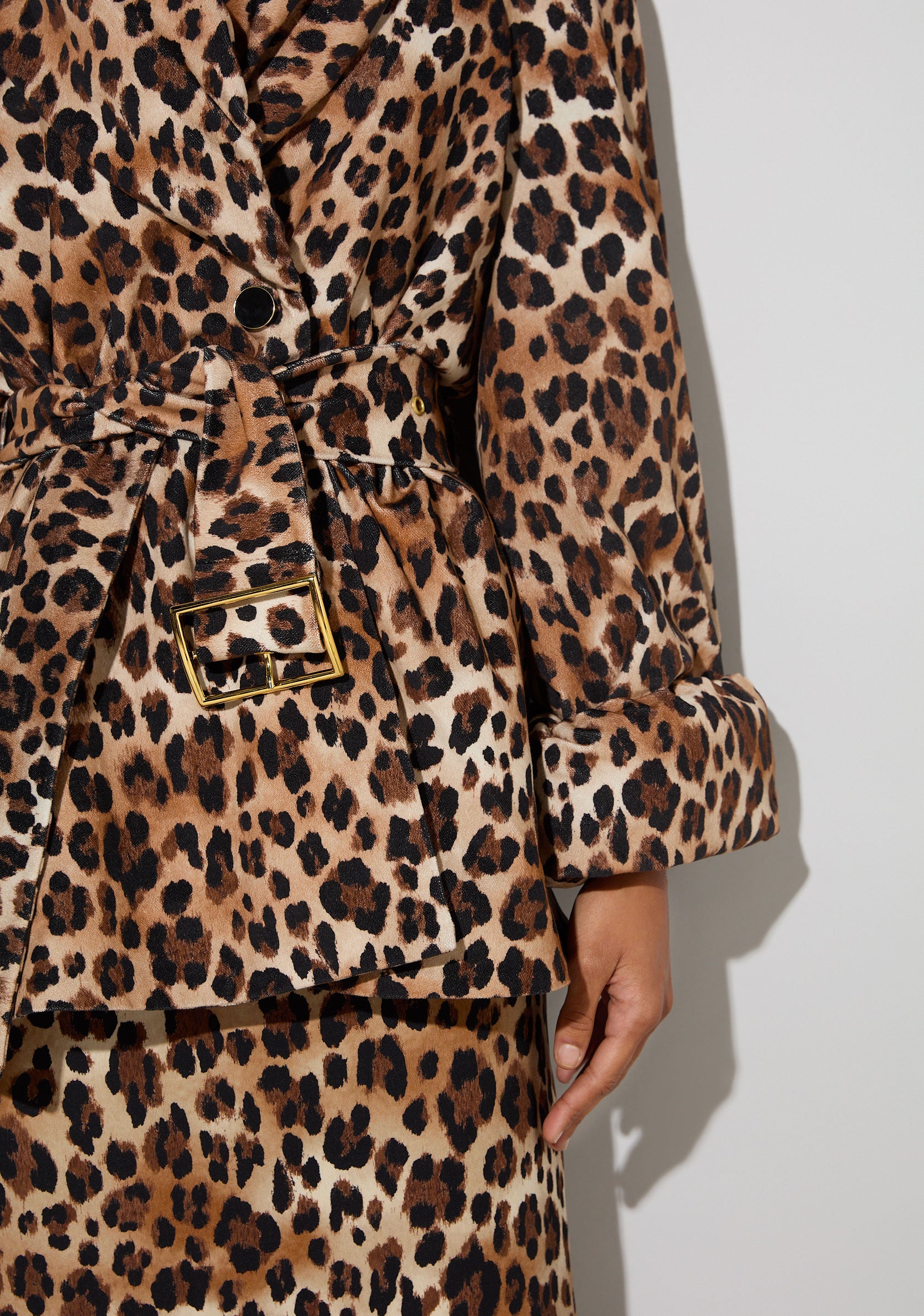 Leopard Velvet Coat