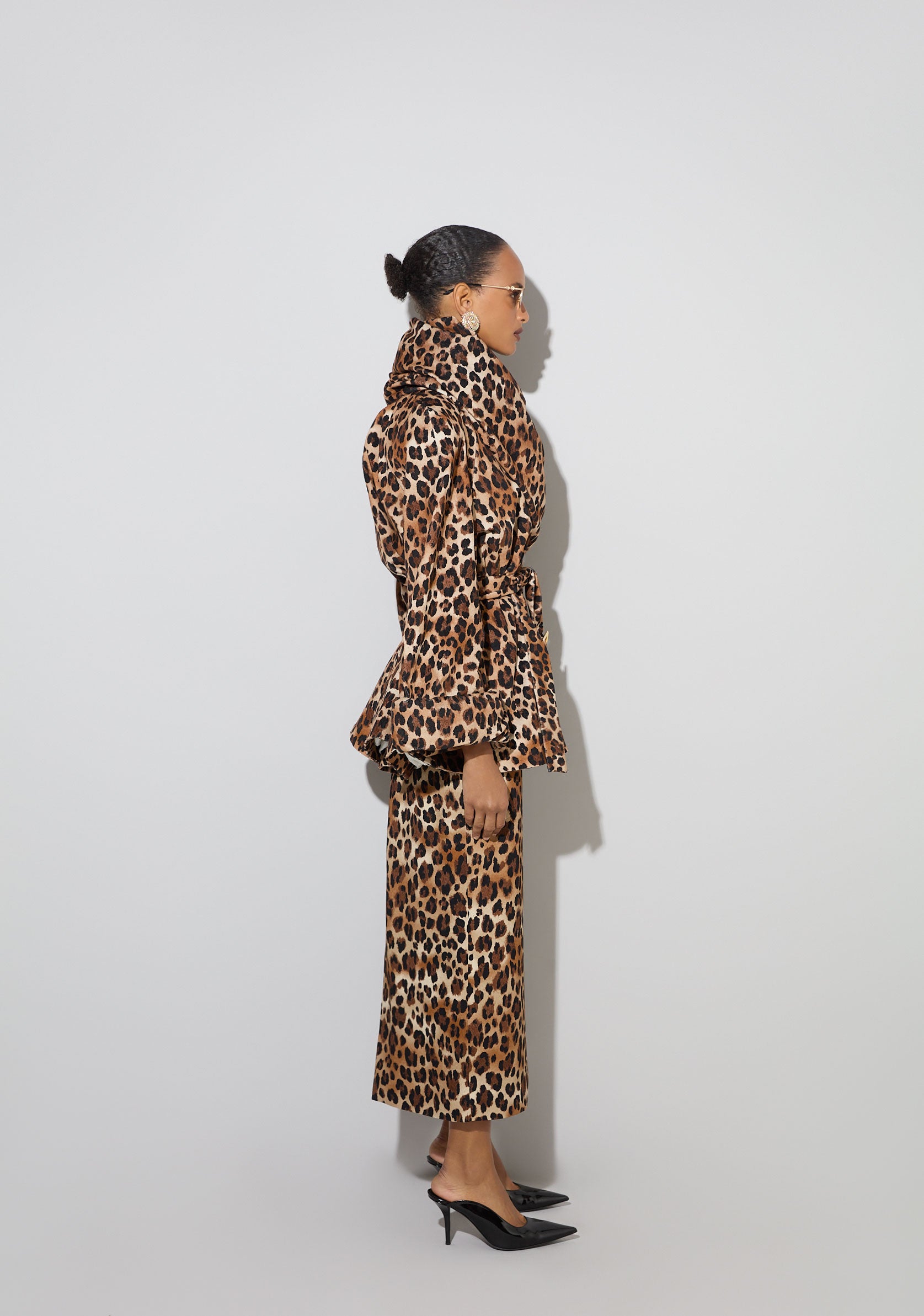 Leopard Velvet Coat