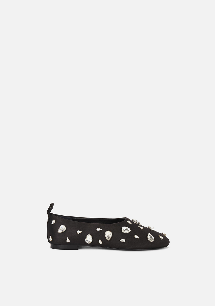 Teardrop Crystal Riad Flats