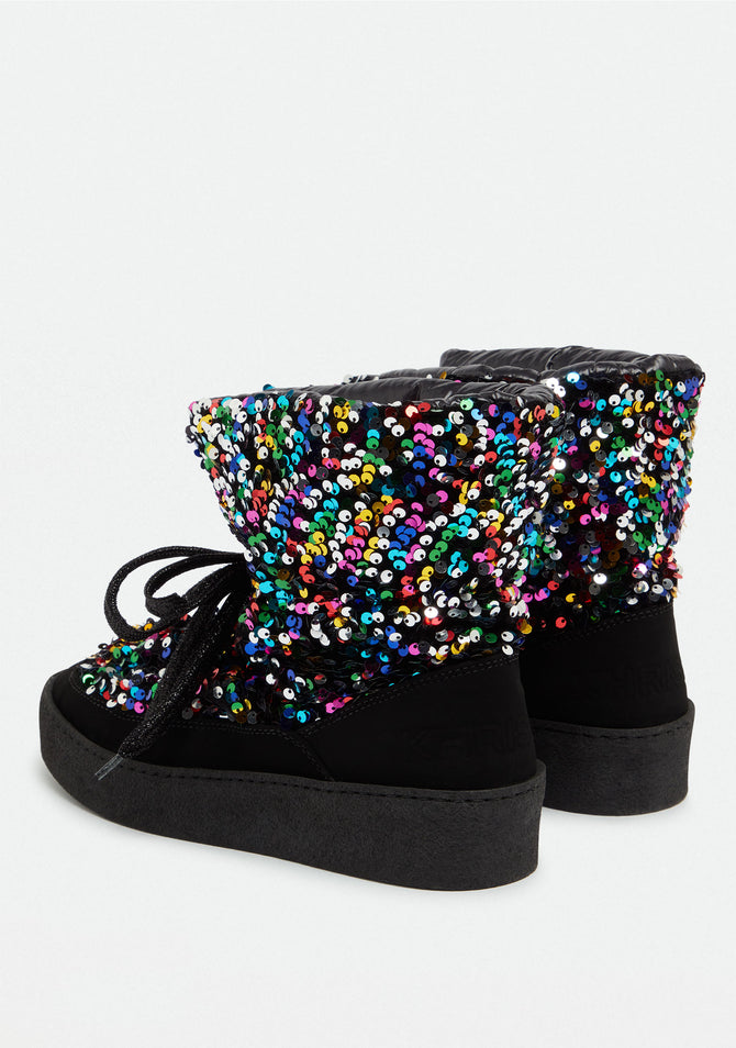 Puff Sequin Boots