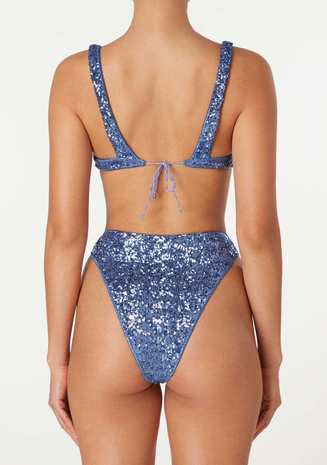 High waisted clearance sequin bikini